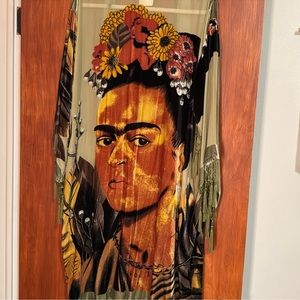 Frida Kahlo Kimono Coat Cardigan Rare, Beaded 100% Silk OS